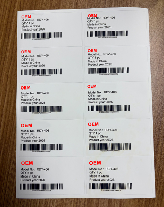 ARVOX OEM product label and barcode preparation