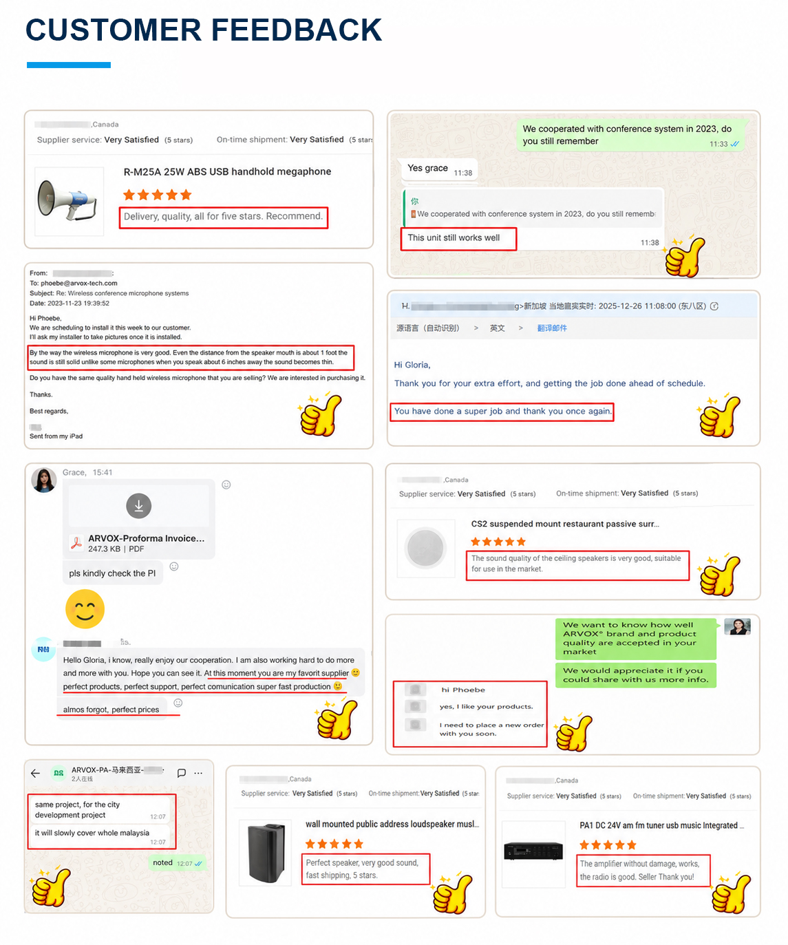 ARVOX customer reviews