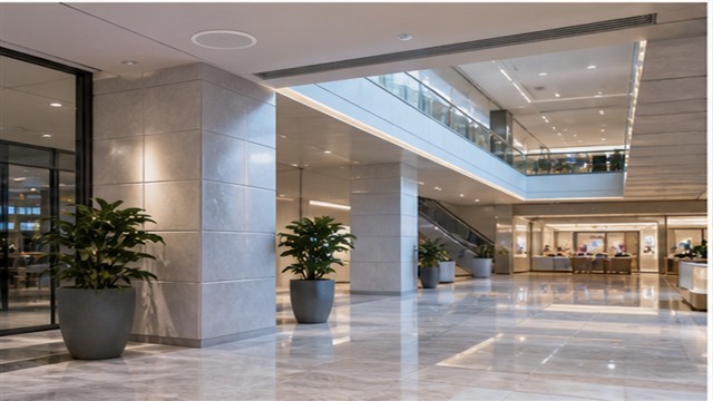 Commercial building audio solution